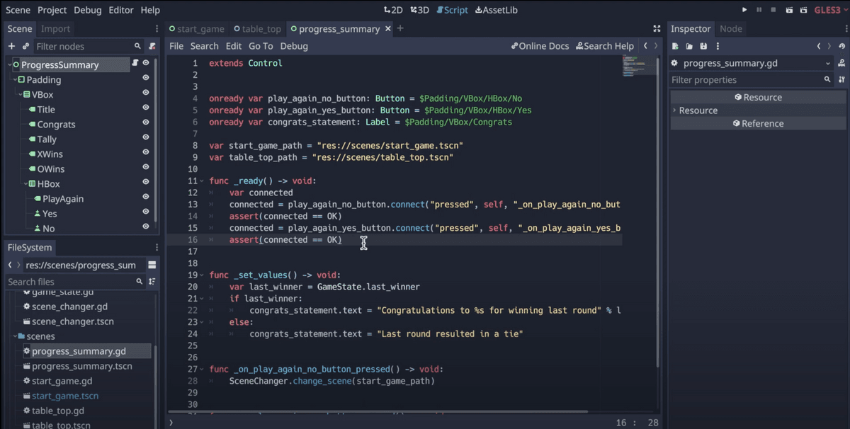Storing and retrieving game state